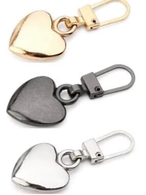Heart Shaped Zipper Pulls,New